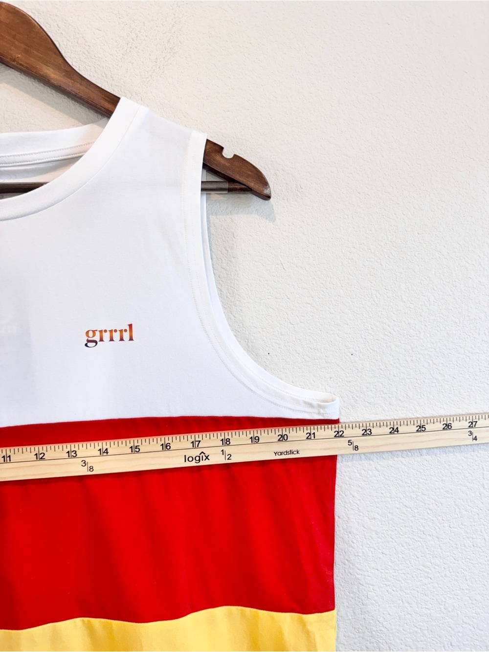 Grrrl Camryn Color Block Tank XL Retro Sporty Streetwear Pride Festival NWT G57 - Picture 3 of 8